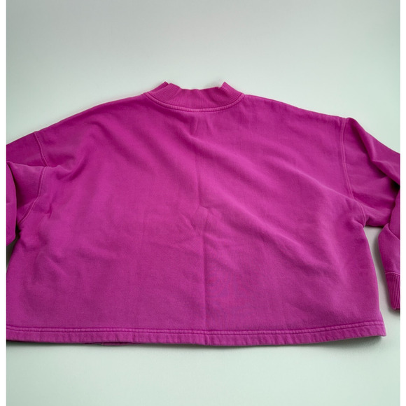 Victoria's Secret PINK Long Sleeve Half Zip Pink Sweatshirt w/Pockets Size XXL - Picture 2 of 15